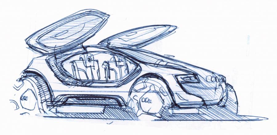 Эскиз Audi Intelligent Emotion Project 2009 года  (фото 13 из 18)